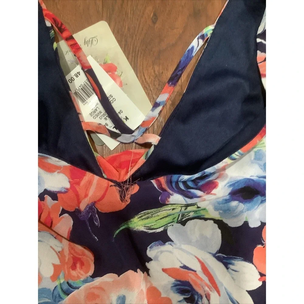 Lily Rose In Bloom Women's Dress Size Large Tear Upper Front